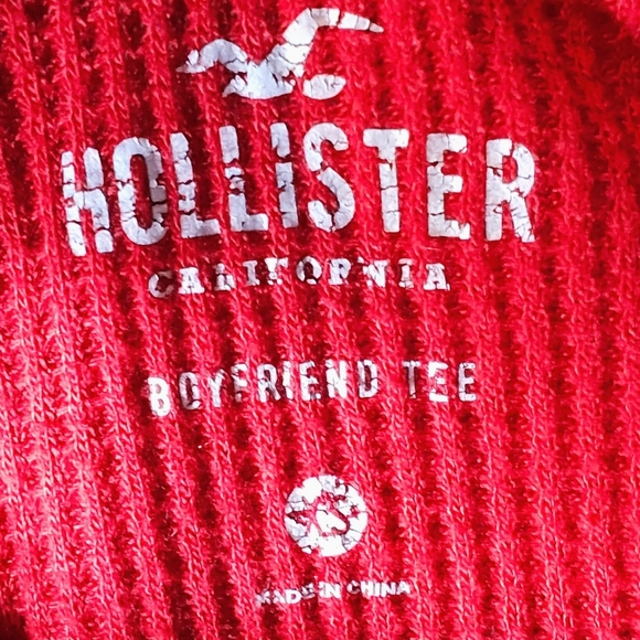 Hollister Red and Black Striped boyfriend Crop Top. Please See Pictures For Deta - Picture 12 of 14